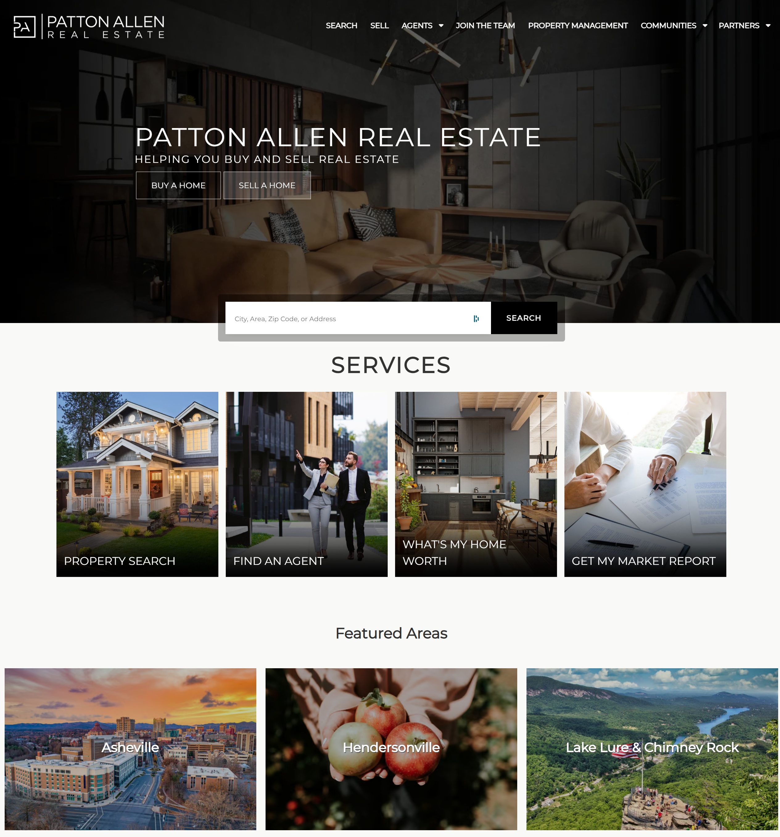 PA Real Estate website screenshot